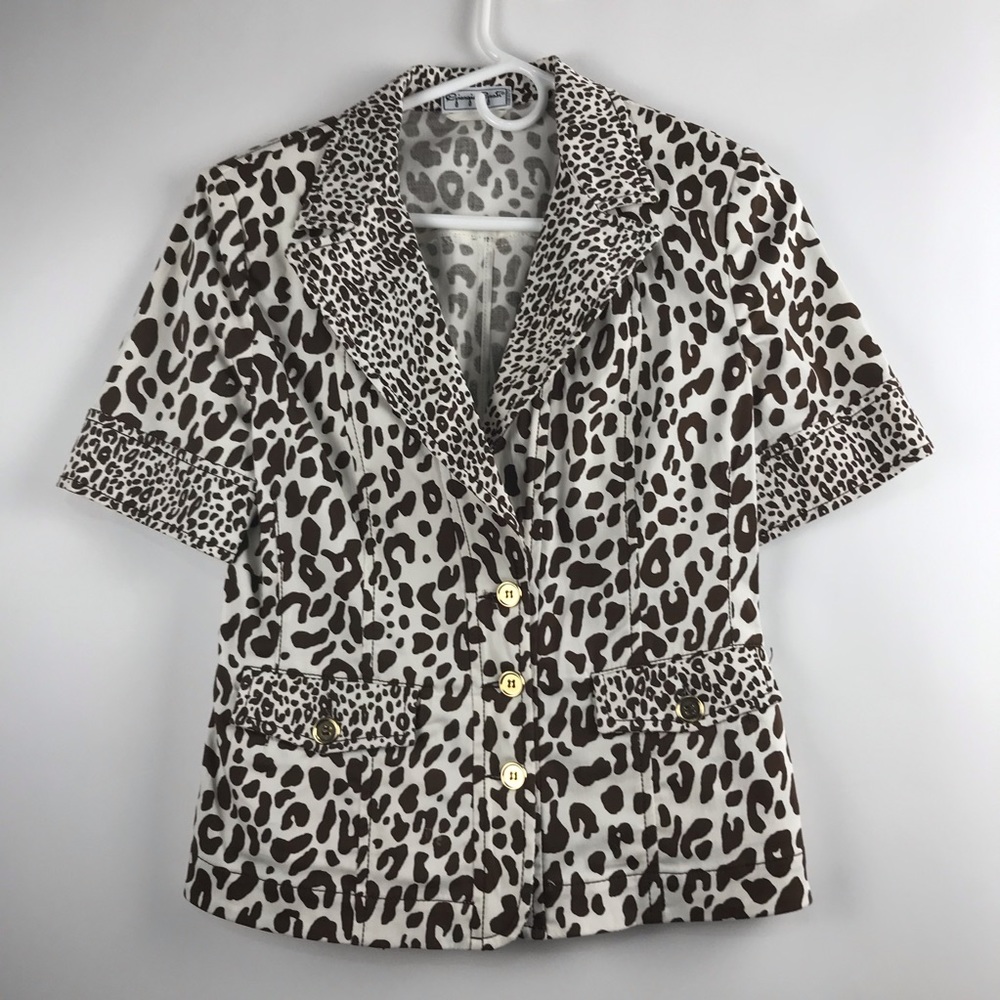 Vintage Giorgio Grati Animal Print Jacket Sz It 42